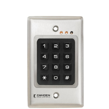 Camden Camden: Flush mount keypad Stand alone or Wiegand, flush mount, 999 users, 12/24V AC/DC CMD-CM-120I